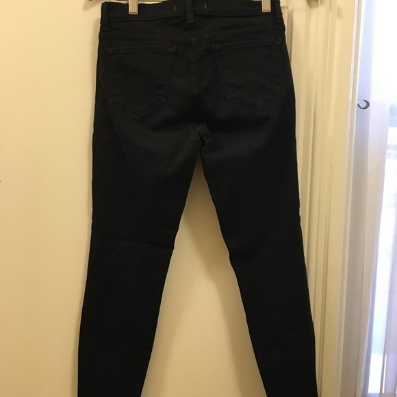 J Brand Black Skinny Moto Jeans with Zippers - Picture 5 of 5